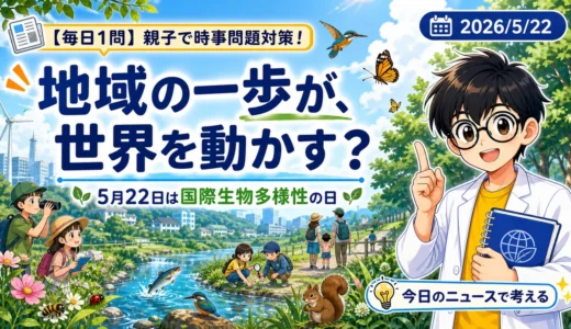 【時事トレ】5月22日は国際生物多様性の日｜地域の一歩が世界を動かす？