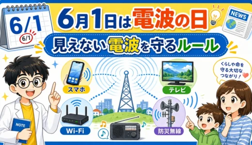【時事トレ】電波の日とは？6月1日の由来と電波のルールを親子で学ぶ
