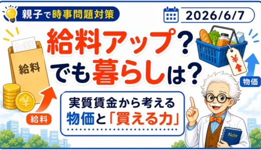 【時事トレ】実質賃金は上がった？給料と物価から考える「買える力」