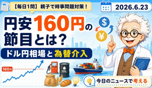 円安160円の節目とは？ドル円相場と為替介入を親子で学ぶ