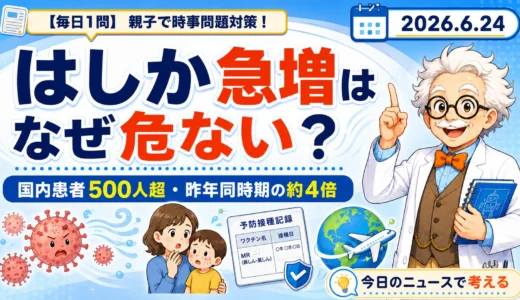 はしか急増はなぜ危ない？国内患者500人超を親子で学ぶ時事クイズ
