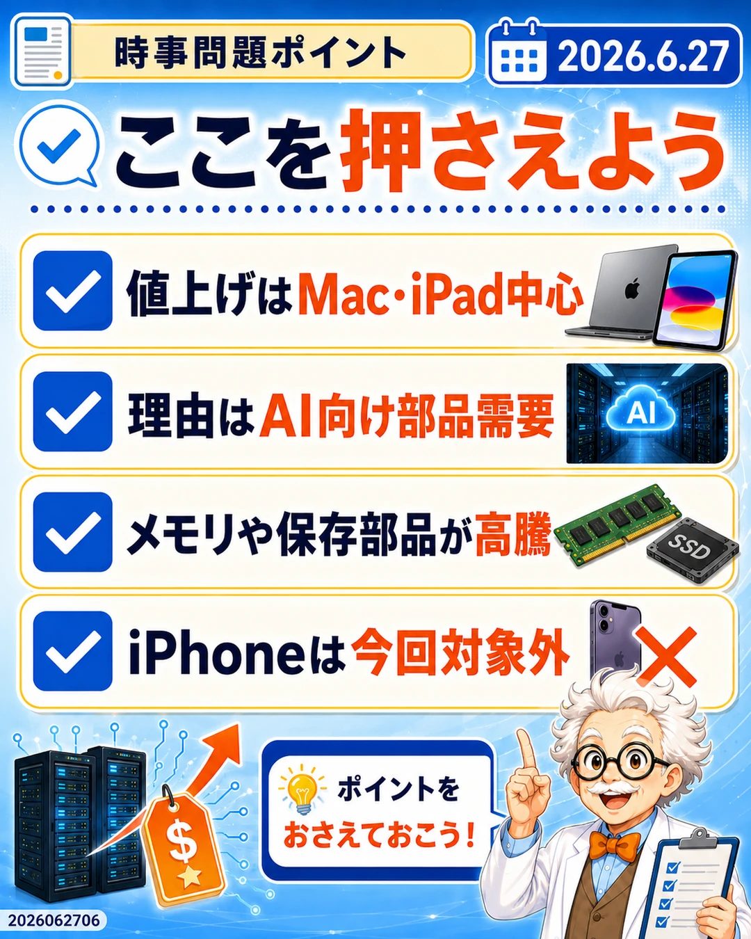 MacとiPadの値上げ理由やiPhone対象外など時事問題ポイントを整理