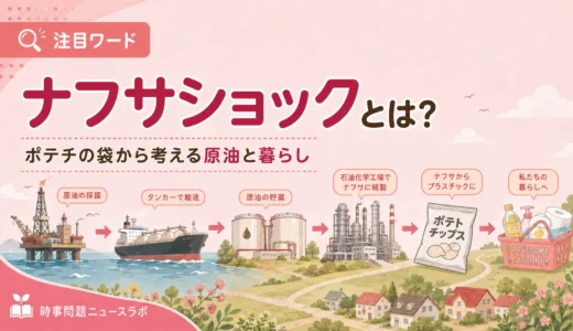 【注目ワード】ナフサショックとは？ポテチの袋から考える原油と暮らし