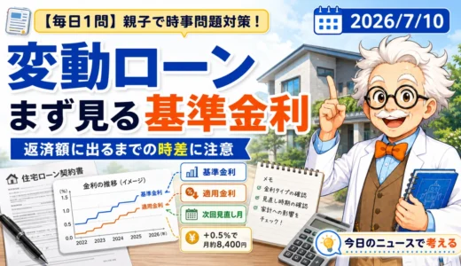 変動ローンでまず見るのは？基準金利と返済額の時差を解説