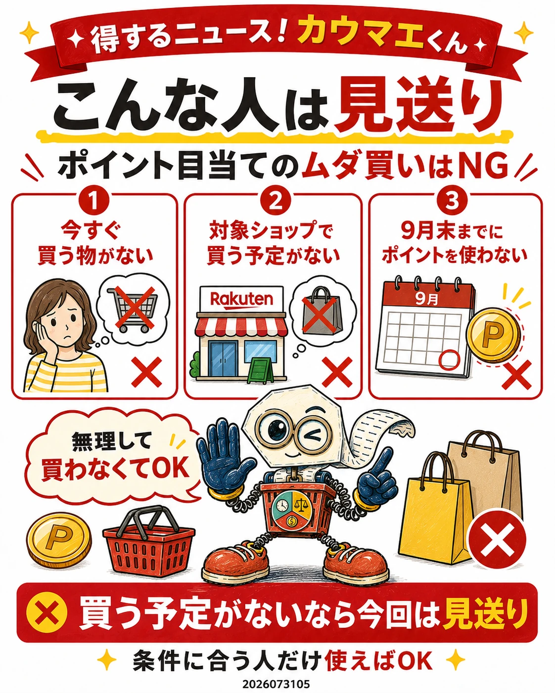 買う予定がない人は楽天ポイント目的の無駄買いを見送る
